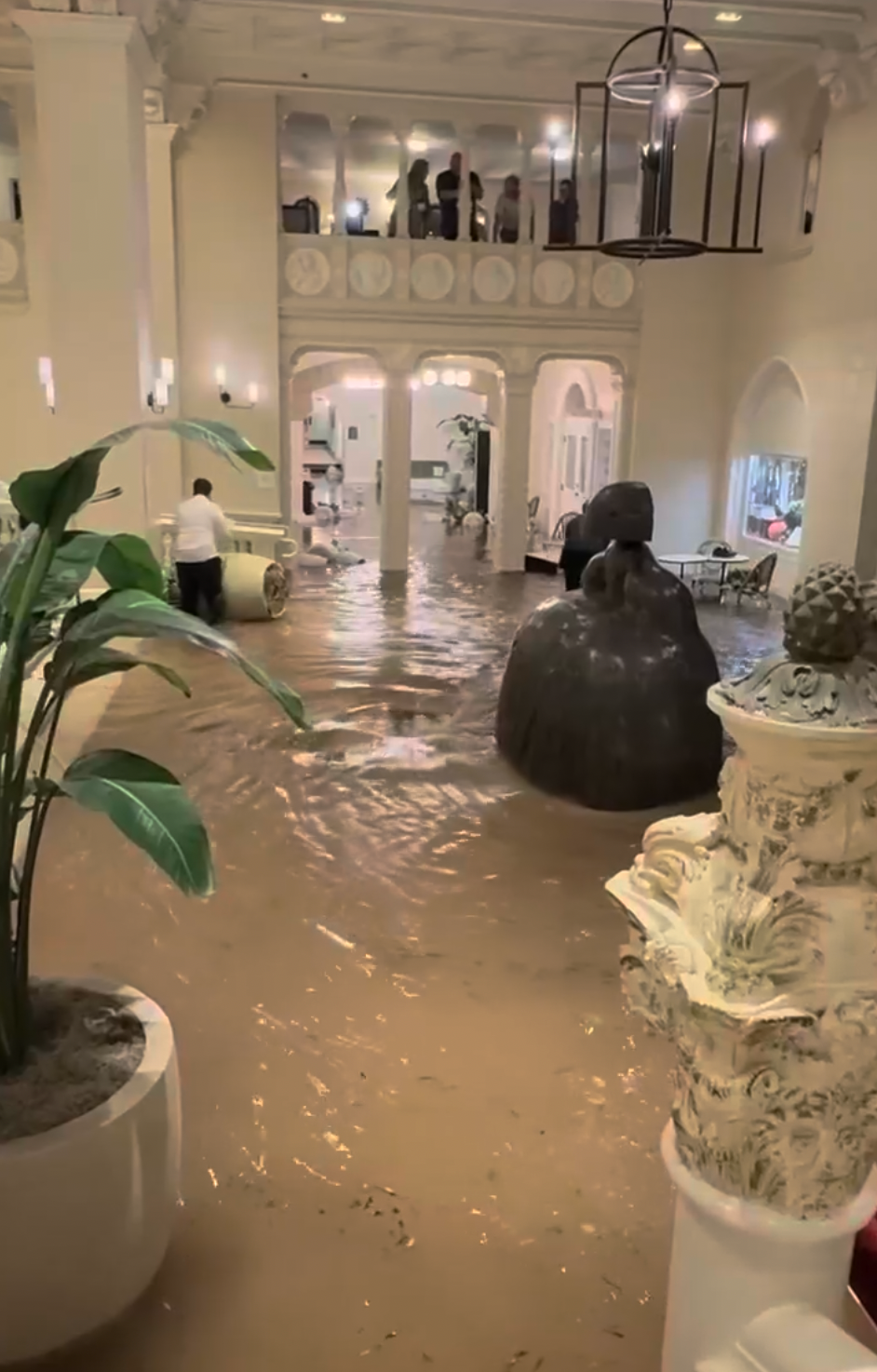 Watch: Historic Florida resort bounces back in record time after flash flooding swamps lobby in viral video